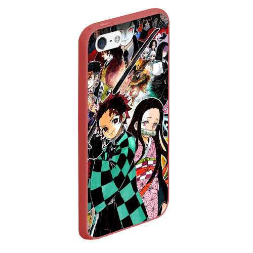 Чехол для iPhone 5/5S матовый Клинок рассекающий демонов фото