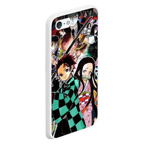 Чехол для iPhone 5/5S матовый Клинок рассекающий демонов фото