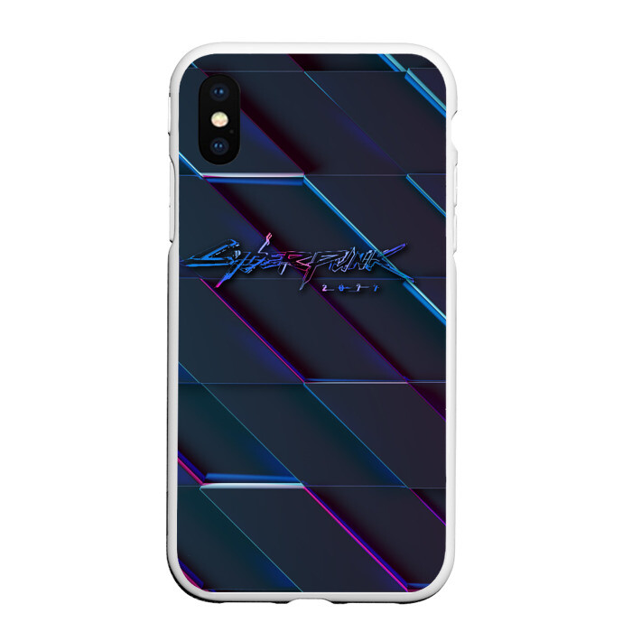 Чехол для iPhone XS Max матовый Cyberpunk 2077 фото