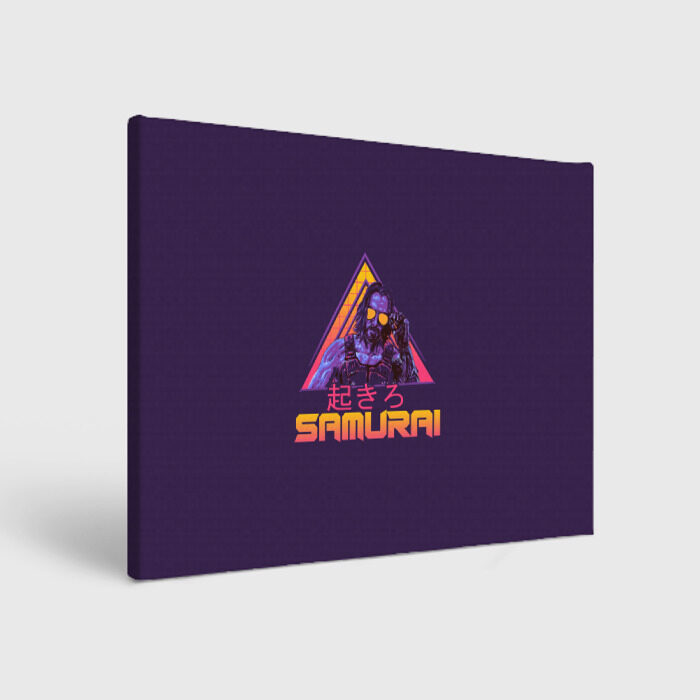 Холст прямоугольный Сyberpunk 2077 SAMURAI фото
