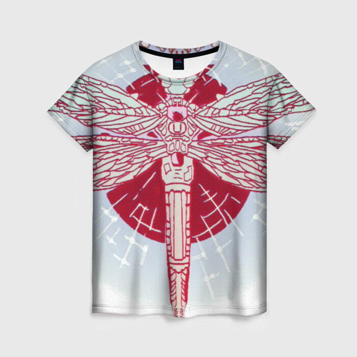 Женская футболка 3D Стрекоза фото