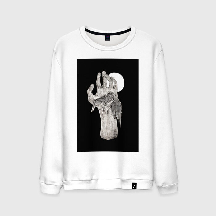 Мужской свитшот хлопок Уставший ангел фото