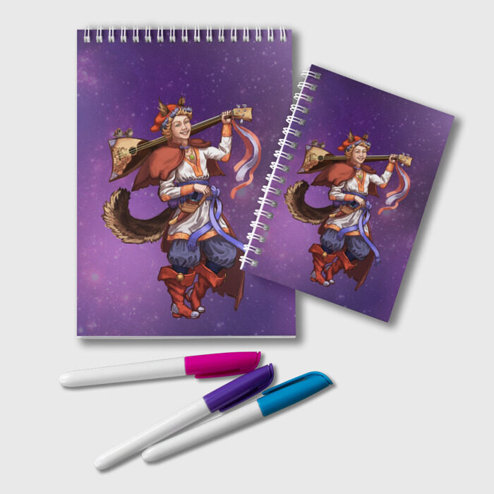 Блокнот Кот-бард фото