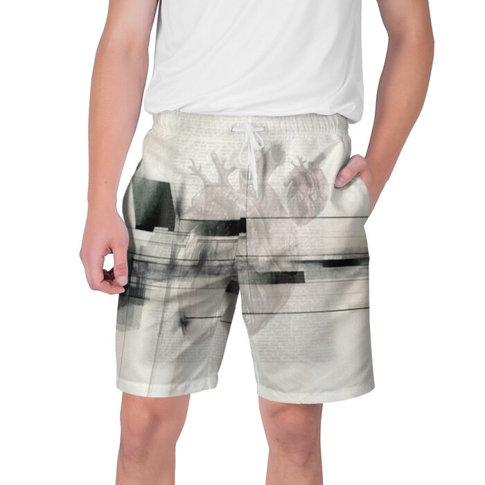 Мужские шорты 3D Концептуальное сердце. фото