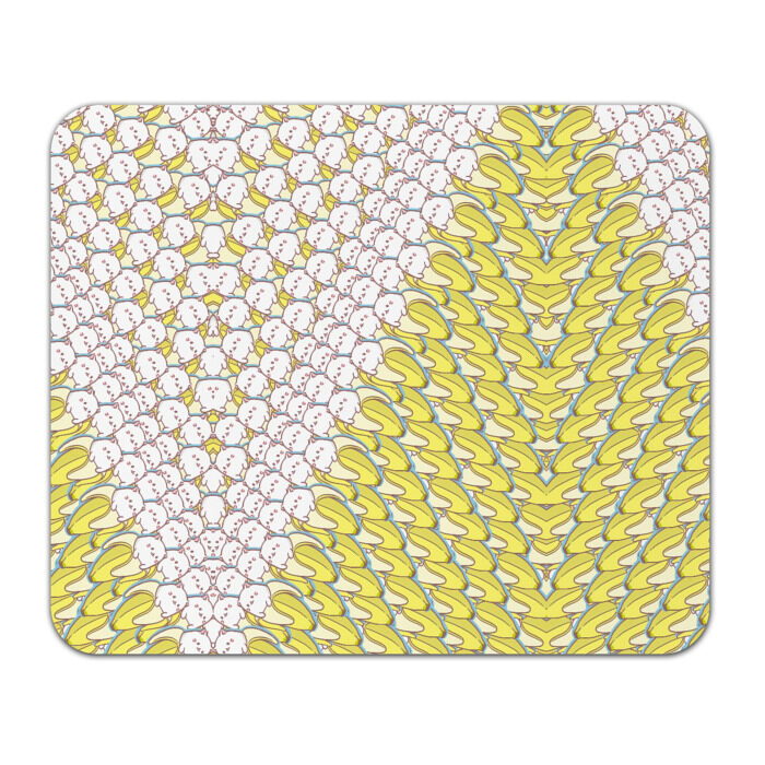 Коврик для мышки прямоугольный Банана-котики фото