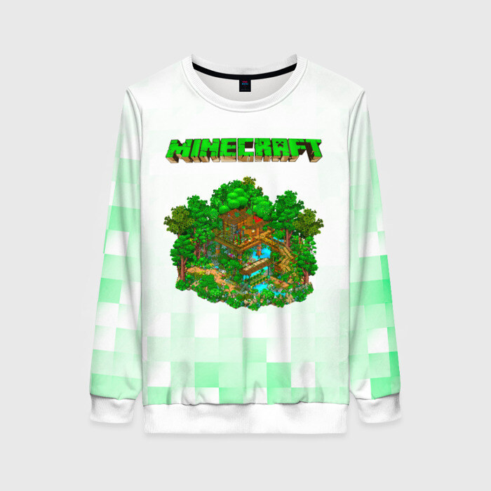 Женский свитшот 3D Minecraft фото