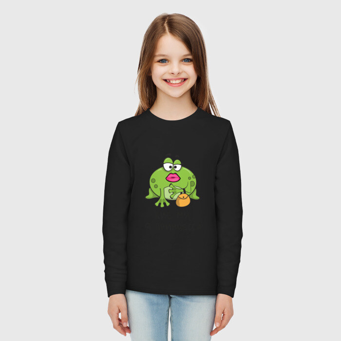 Детский лонгслив хлопок Кис ми я принцесса фото