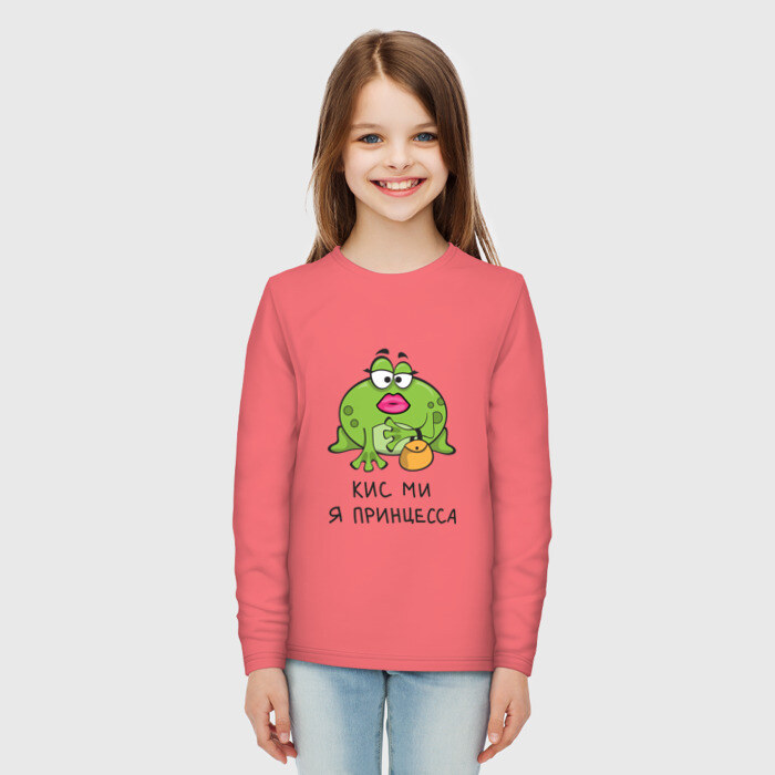 Детский лонгслив хлопок Кис ми я принцесса фото