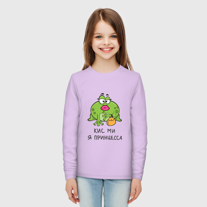 Детский лонгслив хлопок Кис ми я принцесса фото