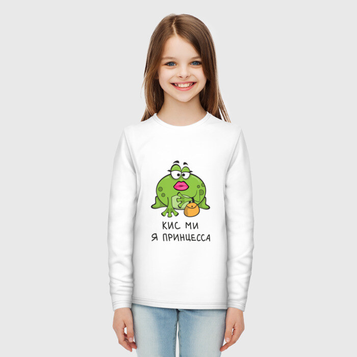 Детский лонгслив хлопок Кис ми я принцесса фото