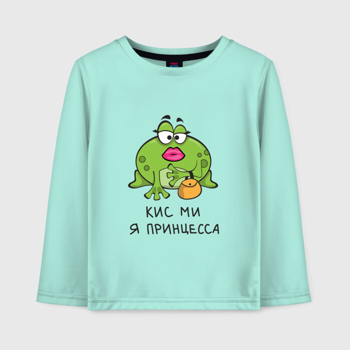 Детский лонгслив хлопок Кис ми я принцесса фото