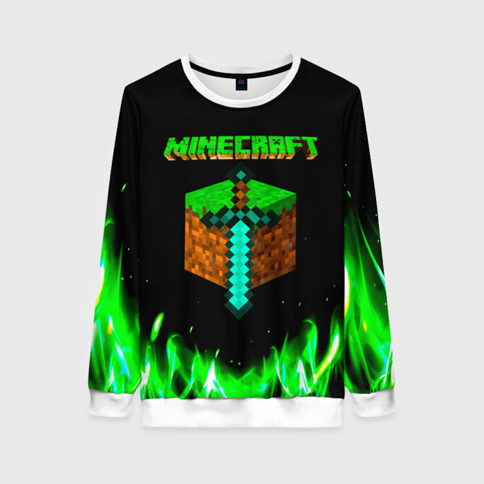 Женский свитшот 3D Minecraft фото