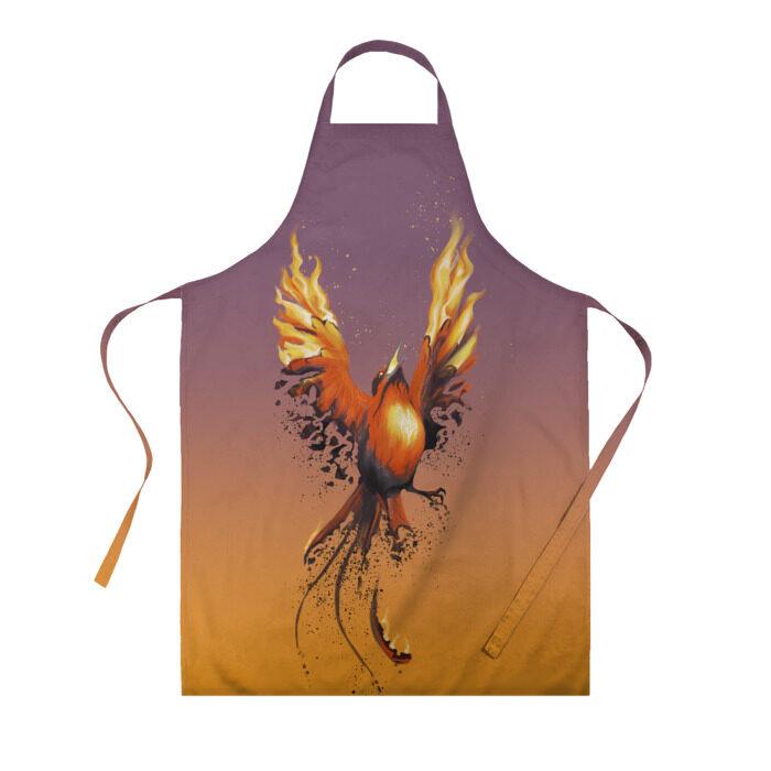 Фартук 3D Феникс и зола фото