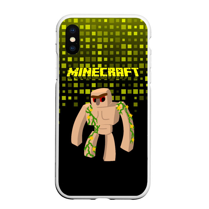 Чехол для iPhone XS Max матовый Minecraft фото
