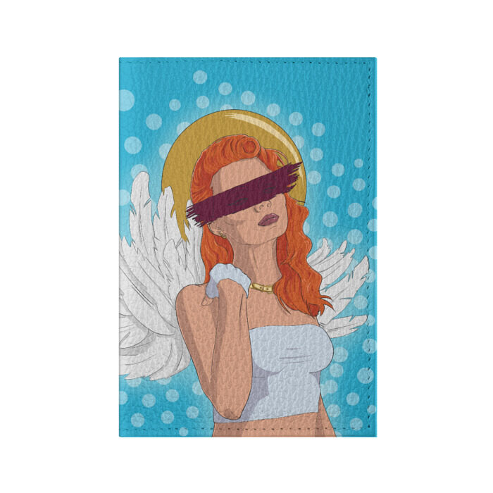 Обложка для паспорта матовая кожа Angel фото