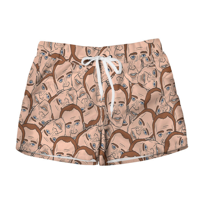 Женские шорты 3D Мемы Кейдж фото