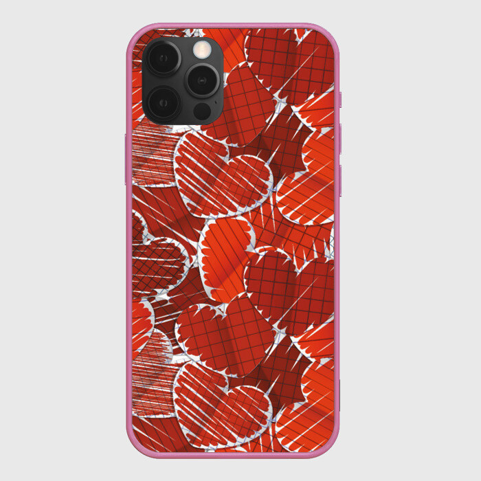 Чехол для iPhone 12 Pro Max HEARTS фото