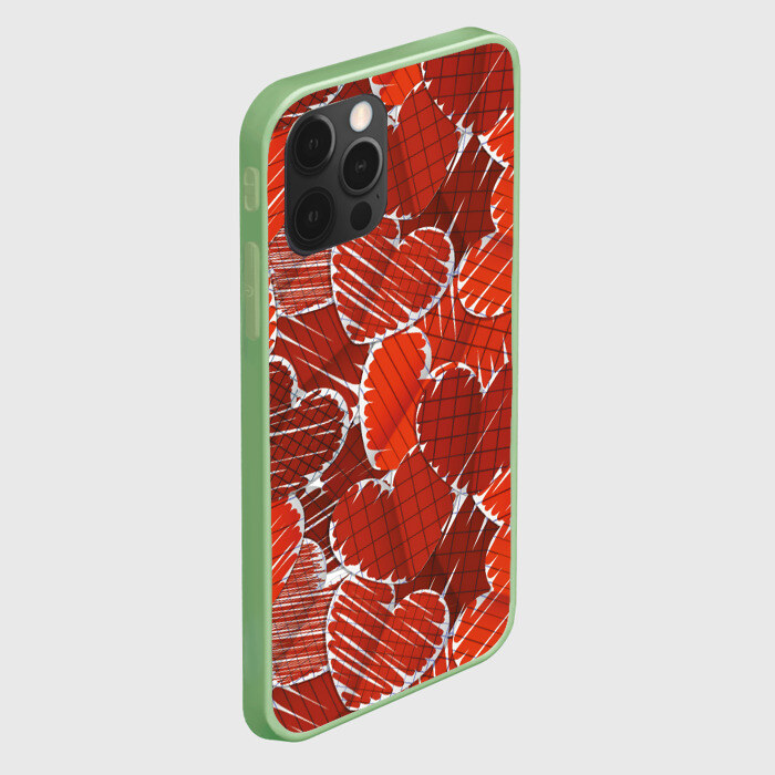 Чехол для iPhone 12 Pro Max HEARTS фото