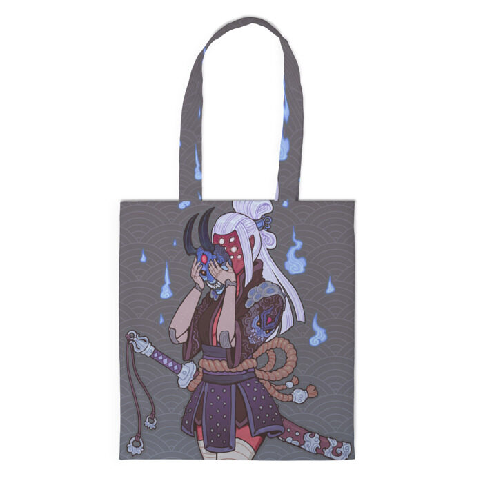 Шоппер 3D Oni-girl pattern фото