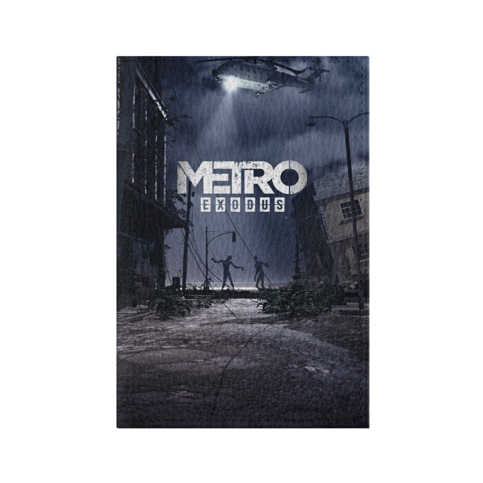 Обложка для паспорта матовая кожа Metro Exodus фото