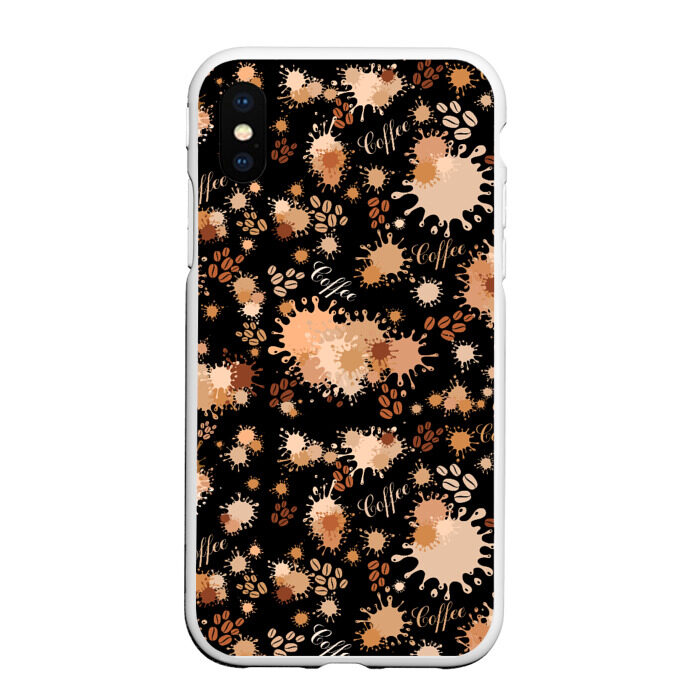 Чехол для iPhone XS Max матовый Coffee фото