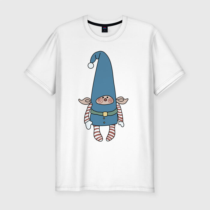 Мужская футболка хлопок Slim Эльфик фото