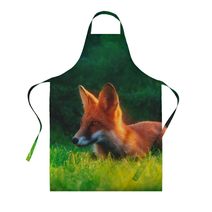 Фартук 3D Рыжая лиса фото