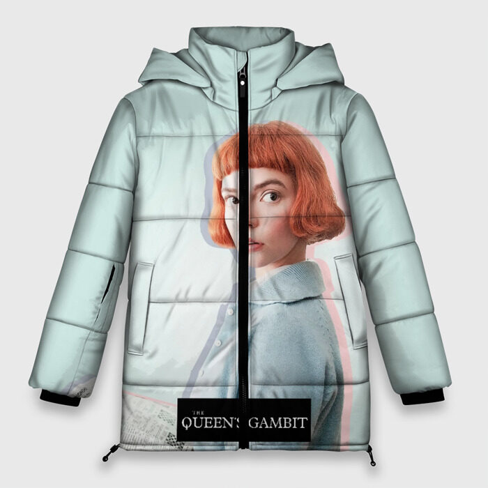 Женская зимняя куртка 3D Queens Gambit Ход Королевы фото