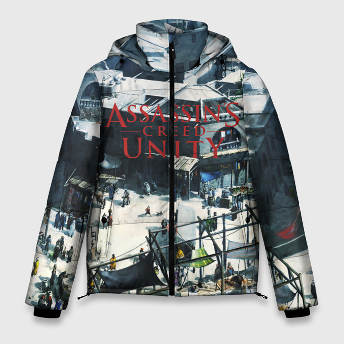 Мужская зимняя куртка 3D Assassin’s Creed Unity фото