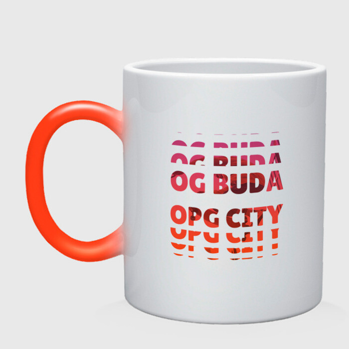 Кружка хамелеон OG Buda OPG City Strobe Effect фото