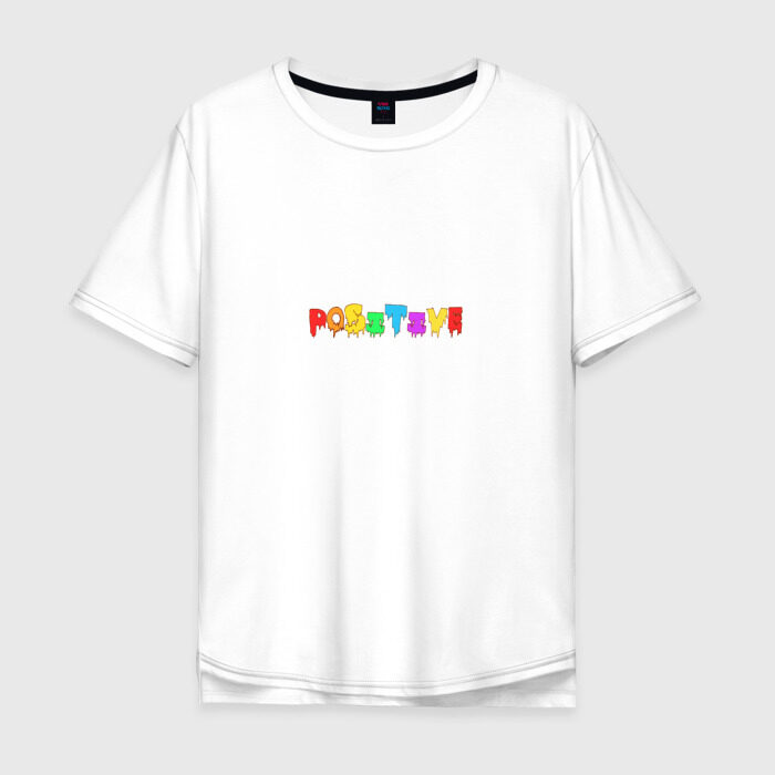 Мужская футболка хлопок Oversize Positive фото