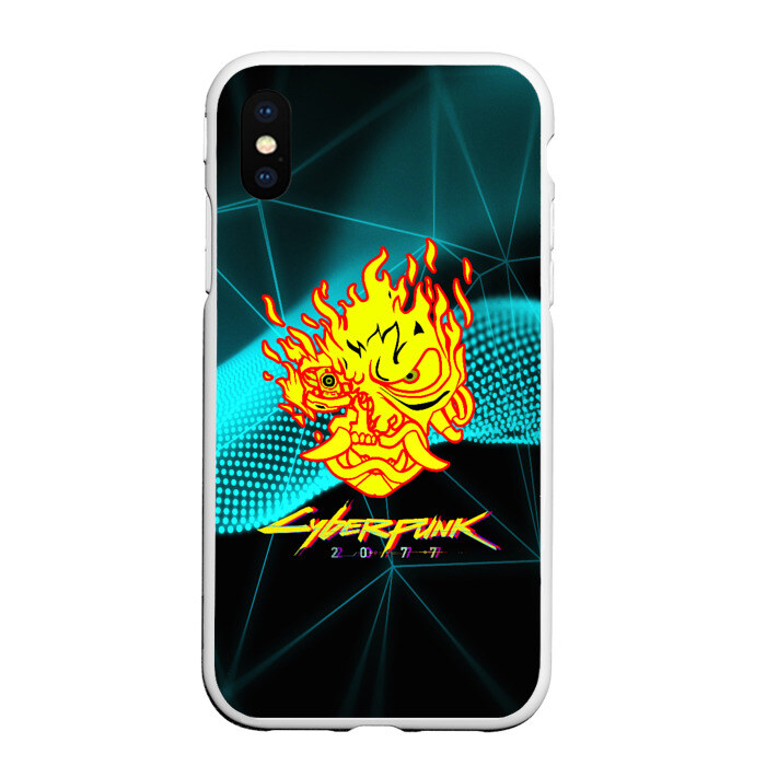 Чехол для iPhone XS Max матовый CYBERPUNK 2077 (S) фото
