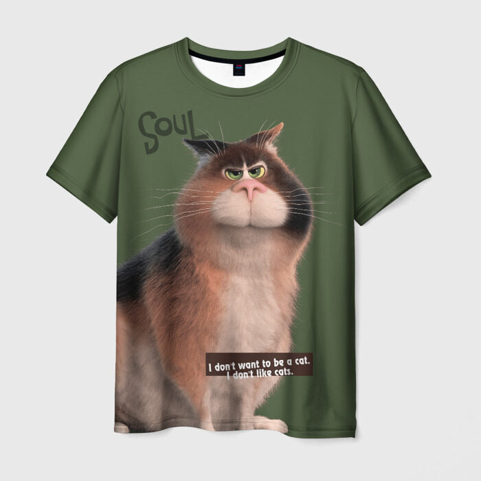 Мужская футболка 3D Джо-кот фото