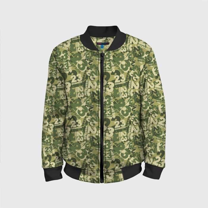 Детский бомбер 3D 23 февраля фото