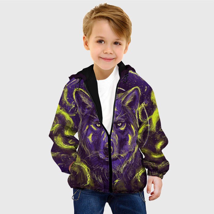 Детская куртка 3D Волшебный Волк фото
