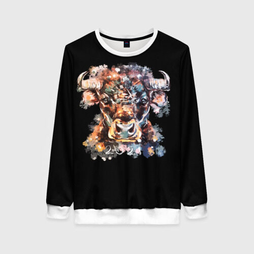 Женский свитшот 3D Год Быка 2021 фото