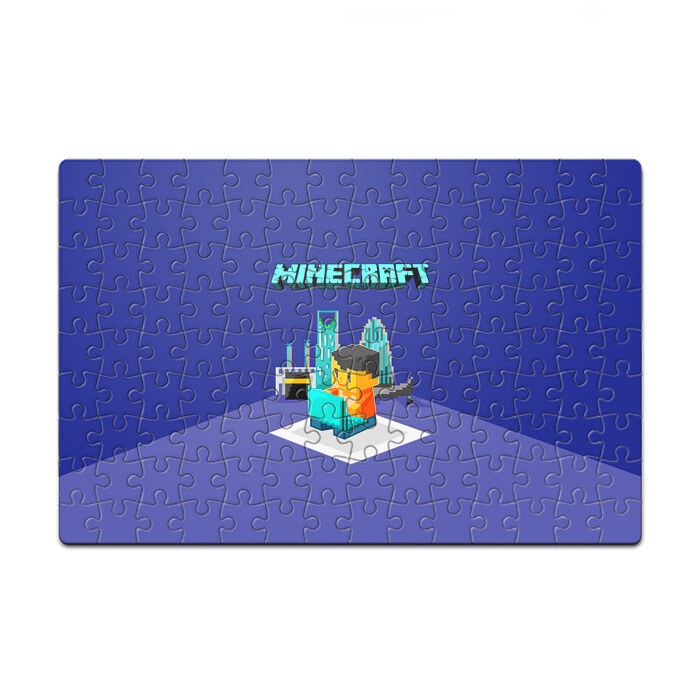 Пазл магнитный 126 элементов Minecraft фото