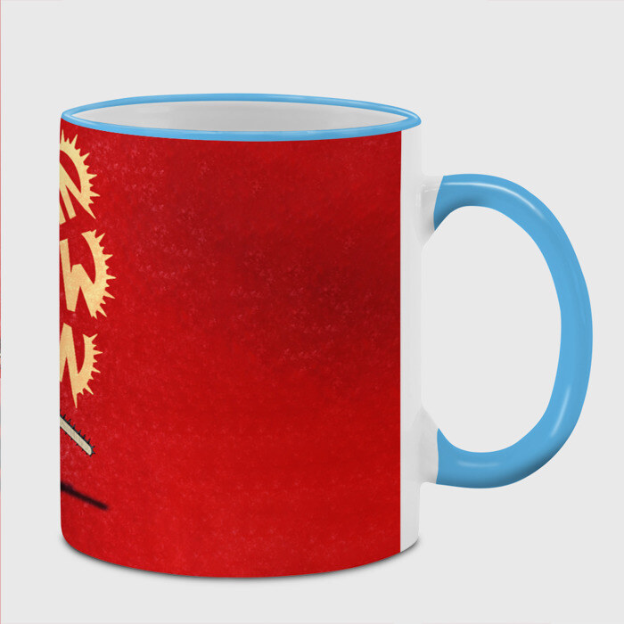 Кружка Человек Бензопила фото