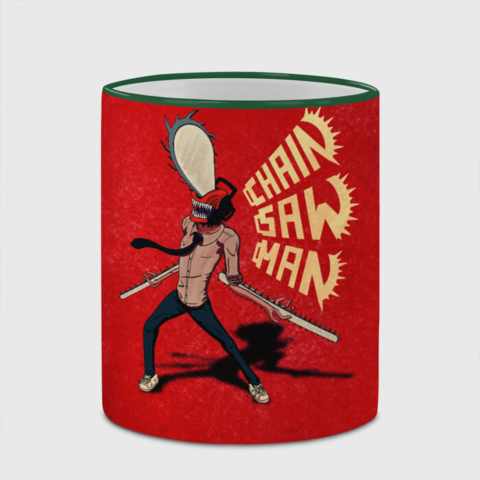 Кружка Человек Бензопила фото