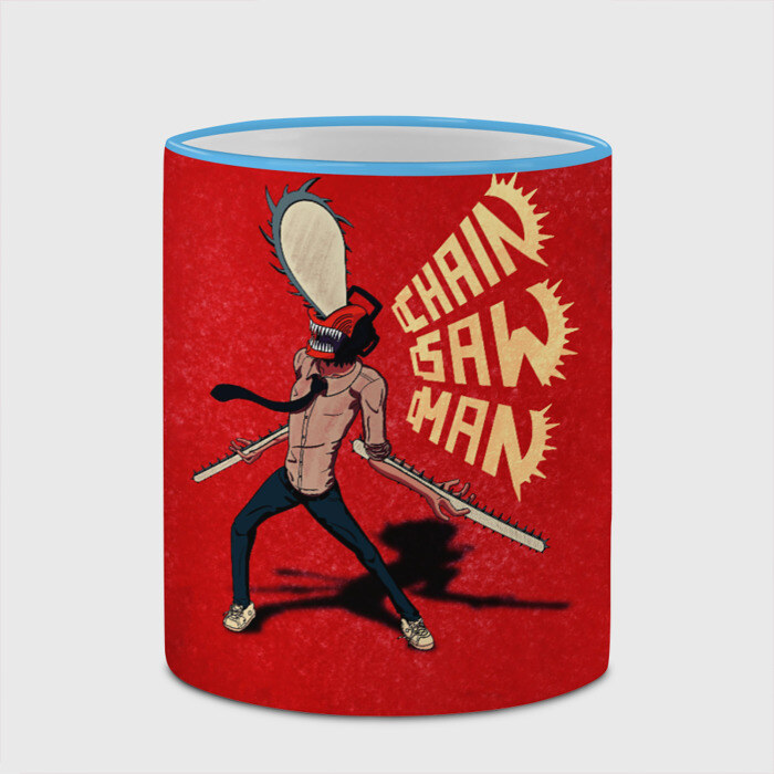 Кружка Человек Бензопила фото