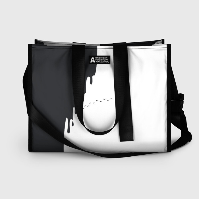 Сумка-шоппер 3D Кот оставляет следы фото