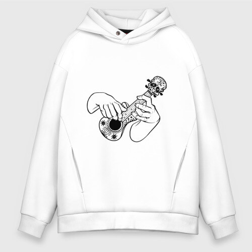 Мужское худи Oversize хлопок Укулеле фото