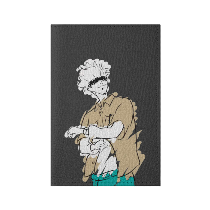 Обложка для паспорта матовая кожа Годжо Магическая Битва фото