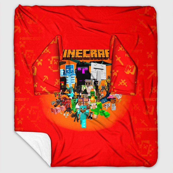 Плед с рукавами Minecraft персонажи фото