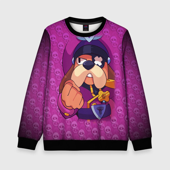 Детский свитшот 3D ГЕНЕРАЛ ГАВС - Brawl Stars фото