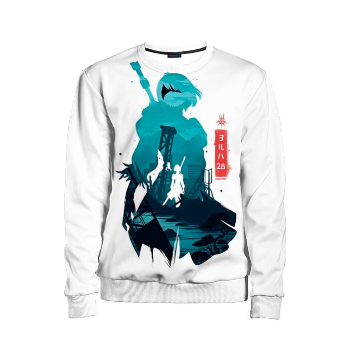 Детский свитшот 3D NIER AUTOMATA 2B фото