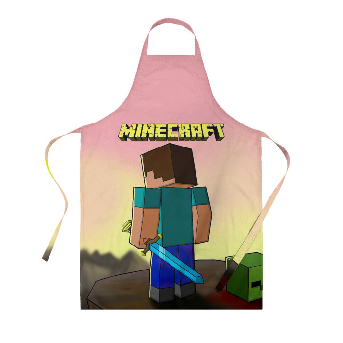 Фартук 3D Minecraft фото