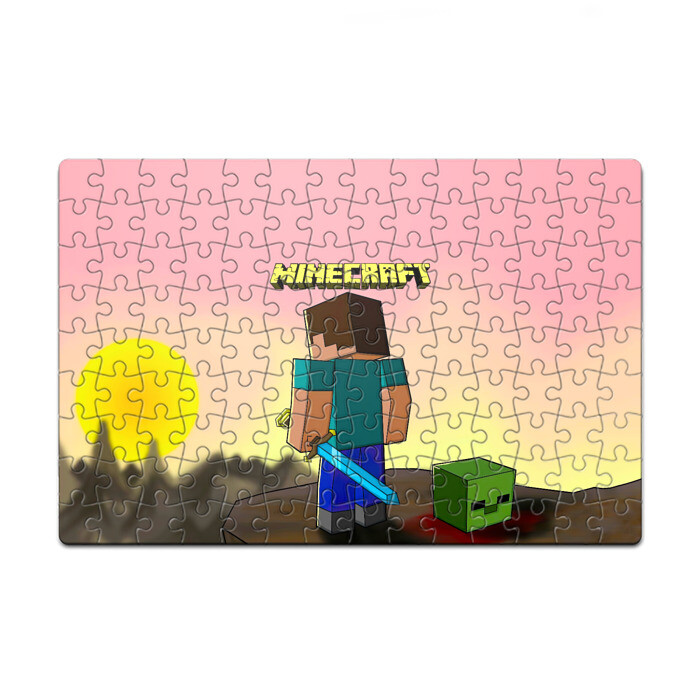 Пазл магнитный 126 элементов Minecraft фото