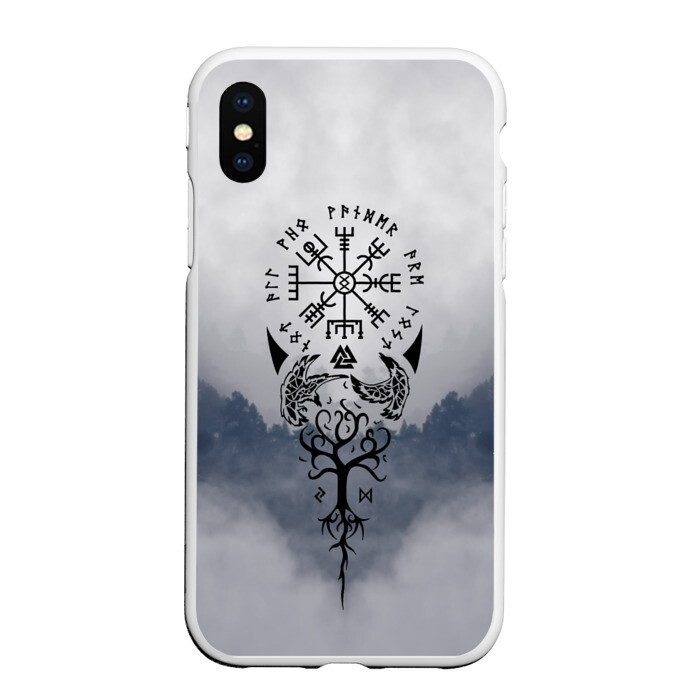 Чехол для iPhone XS Max матовый русь фото