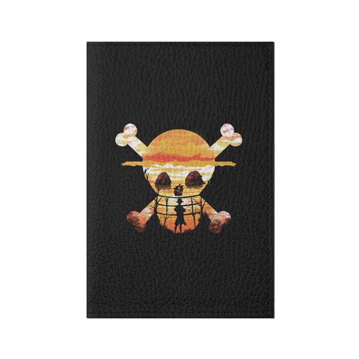 Обложка для паспорта матовая кожа One piece фото